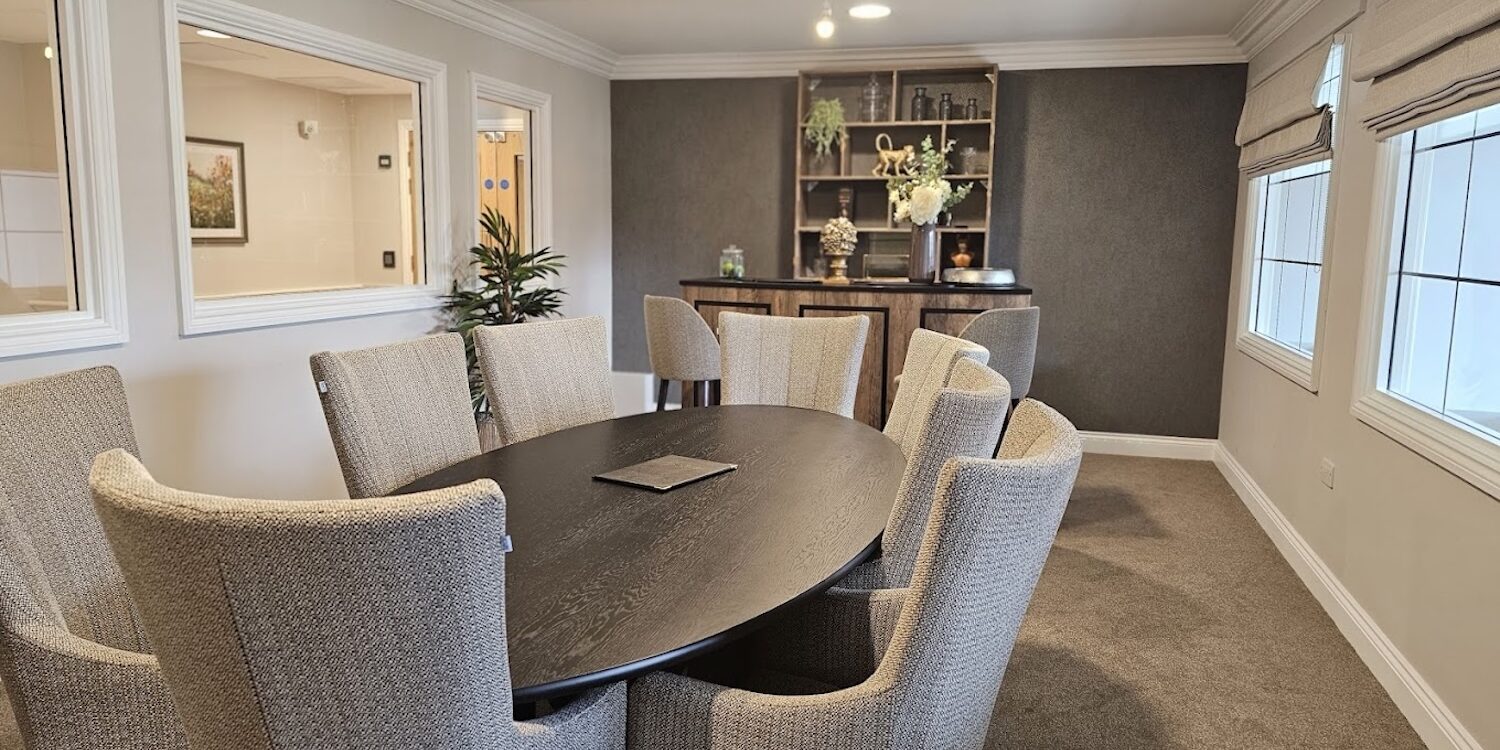 Astley View Care Home private dining room