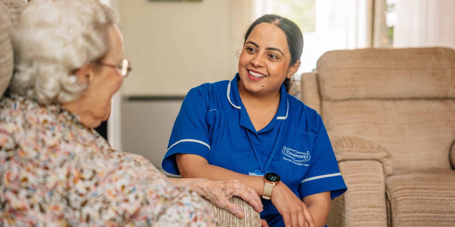 Caremark North Norfolk & Great Yarmouth carer with patient